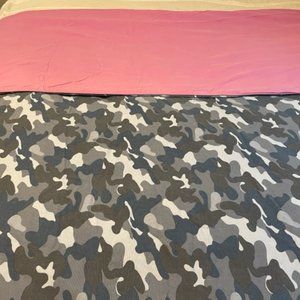 Pottery Barn Teen Blue Camo Duvet Cover & Shams